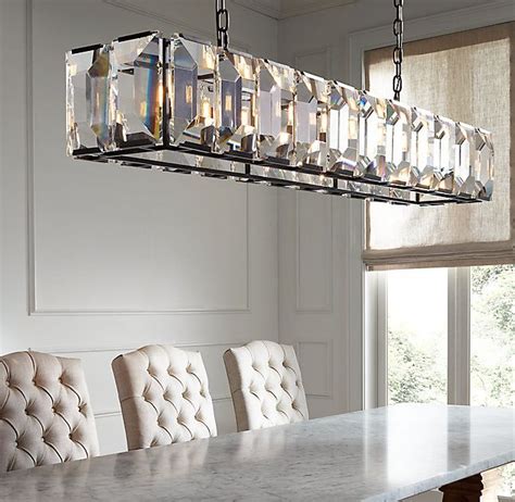 Rhs Harlow Crystal Rectangular Chandelier 42inspired By A German Ch