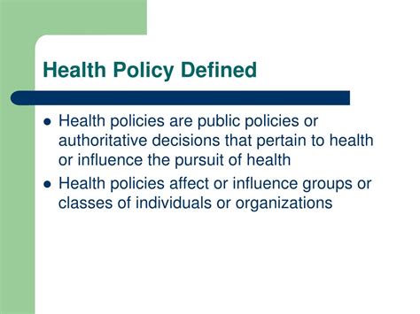 Ppt Introduction To Health Policy Powerpoint Presentation Free