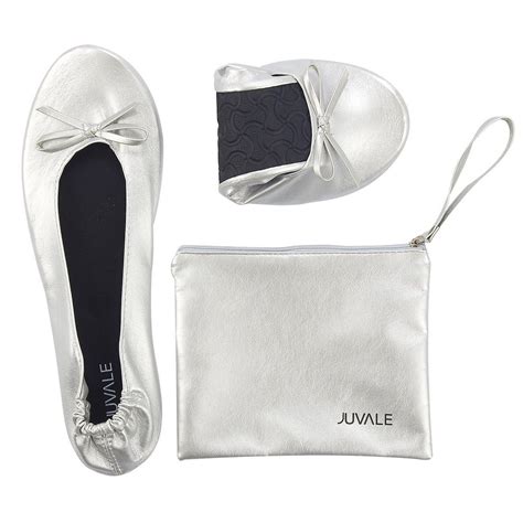 Juvale Foldable Ballet Flats For Women Ballerina Shoes With Bag