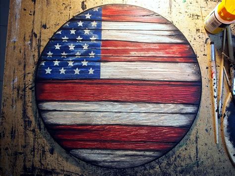 Rustic Wooden American Flag Wall Art Blog Wurld Home Design Info