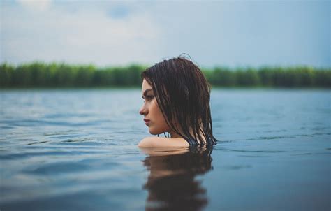 Wallpaper Water Girl Model Hair Wet Ivan Shcheglov Images For