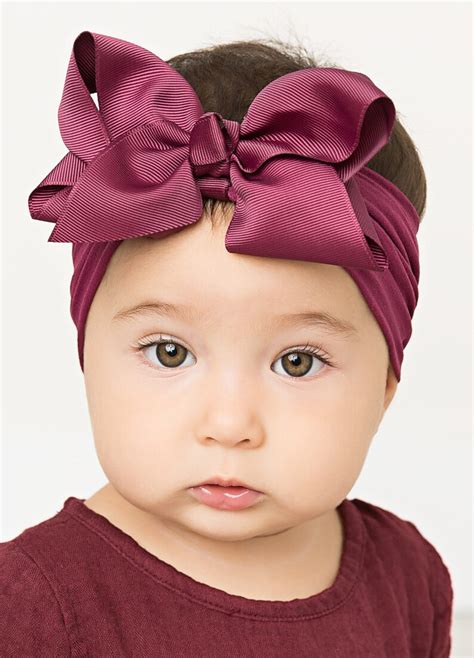 Baby Bow Headband Wide Nylon Headwrap Baby Turban Newborn Etsy