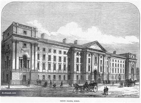 1759 West Front Trinity College Dublin Archiseek Irish Architecture