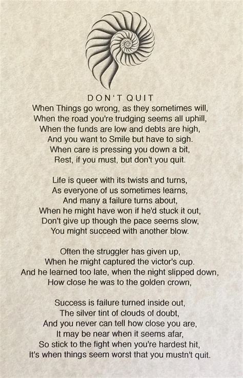 Dont Quit Poem Drawing By Desiderata Gallery Pixels