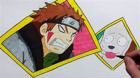 Naruto Shippuden Episode 498 Team 8 Final Mission Kiba Inuzuka And Akamaru Speed Drawing