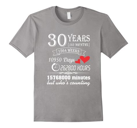 Anniversary T 30th T Shirt 30 Years Wedding Marriage T Yolotee