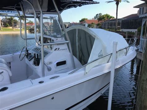 Pro Line 23 Center Console Boat Shade Bow Dodger Universal Fit Canvas Cabin