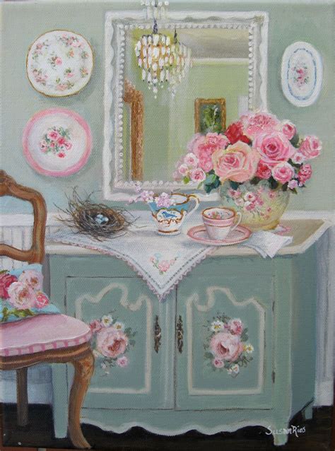 Susan Rios Vintage Treasures A New Painting I Did Shabby Chic Art