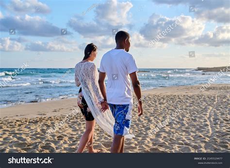Interracial Couple Beach Images Stock Photos Vectors