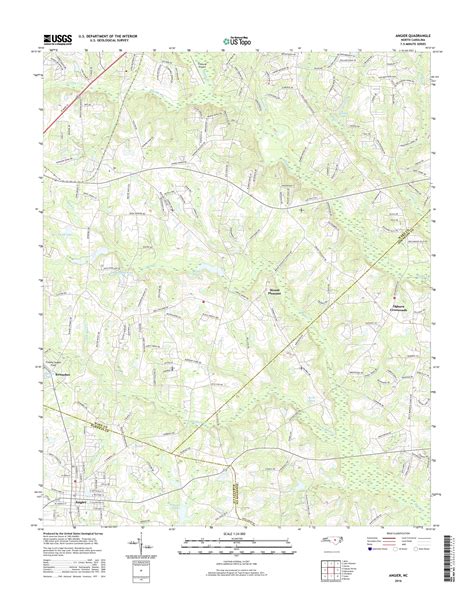 Mytopo Angier North Carolina Usgs Quad Topo Map