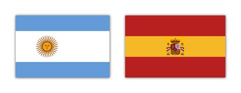 Argentina And Spain Flags In The Style Of Each Other Vexillology