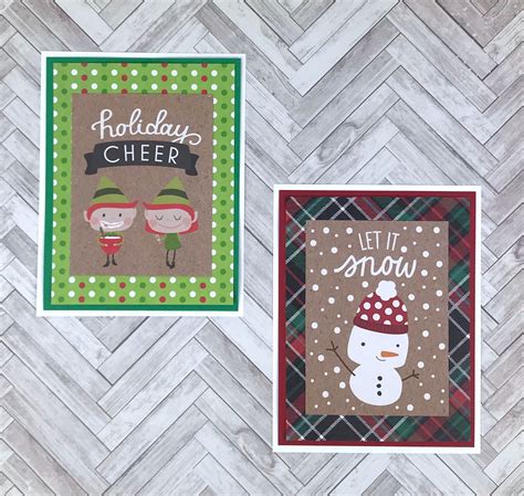 Christmas Card Making Kit Christmas Crafts For Adults Diy Etsy