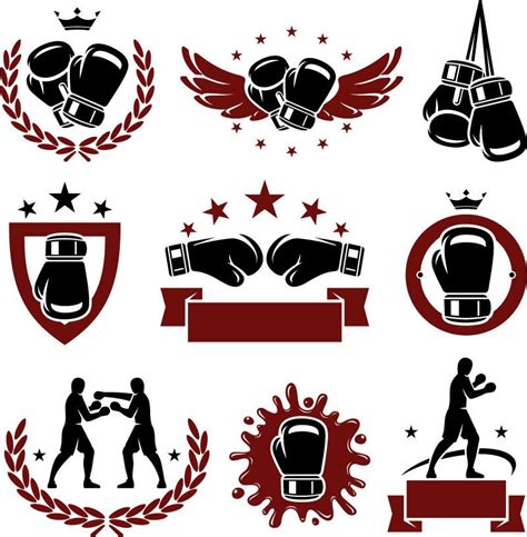 Refined Boxing Mark Vector Illustration Lazy Drawing Boxing Tattoos