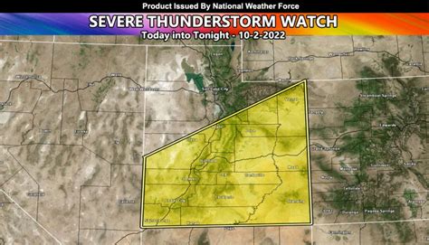 Severe Thunderstorm Watch National Weather Force