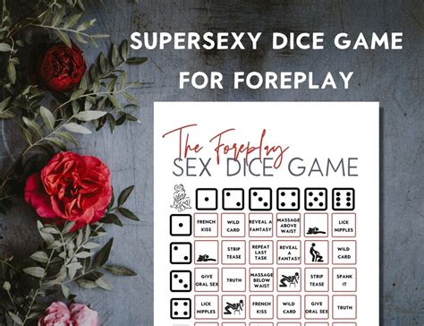 Foreplay Sexy Dice Game Printable Sex Game Etsy Australia
