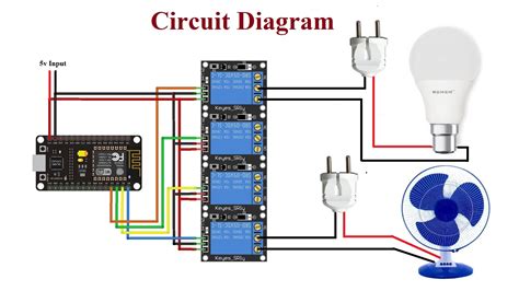 Learn about circuit diagram symbols and how to make circuit diagrams. IOT Based Home Automation by Using ESP8266 (NodeMcu) with Blynk