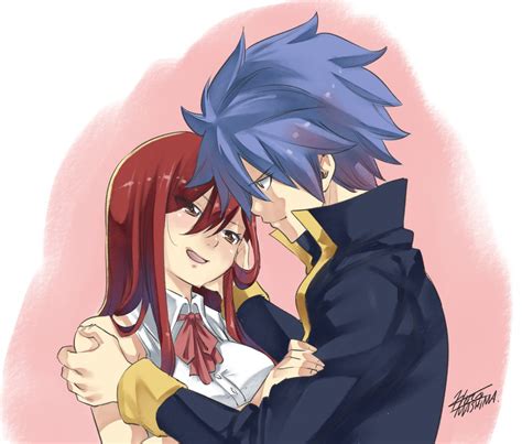 Erza Scarlet And Jellal Fernandes Fairy Tail Drawn By Mashimahiro