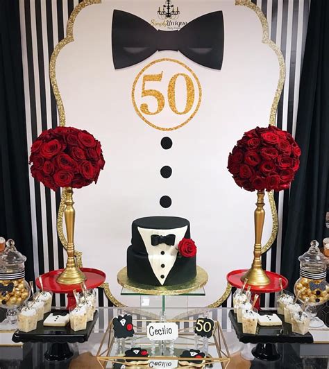 🤵🏻🎩gentleman Themed 50th Birthday🎩🤵🏻 Decorated By Us Supartycr 50th Birthday Party