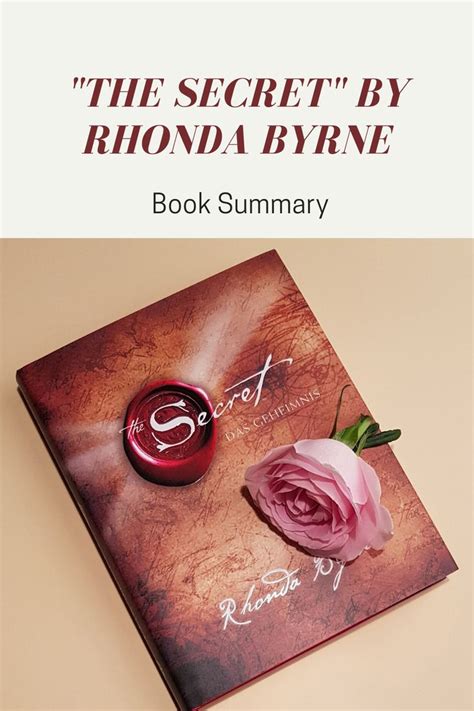 The Secret By Rhonda Byrne Book Summary Book Summaries The Secret Book The Secret Book