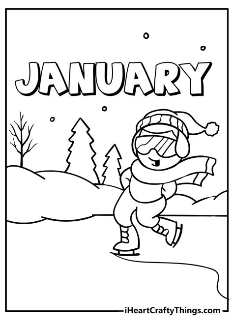January Coloring Pages For Preschool Home Design Ideas
