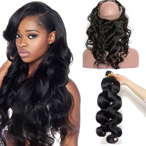 Lace Frontal Closure With Bundles Brazilian Virgin Hair Body Wave Lace Band