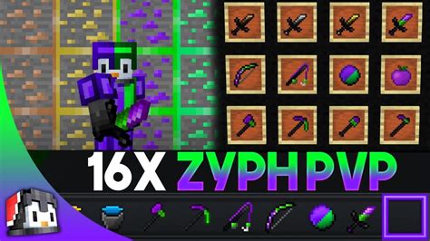 Zyph 16x Mcpe Pvp Texture Pack Fps Friendly Youtube