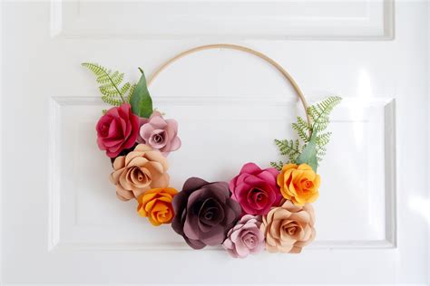 Diy Paper Flower Wreath — Julianna Strickland