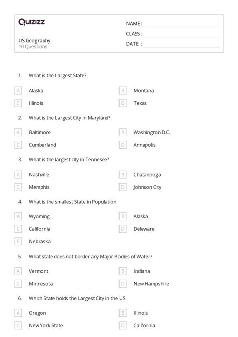 50 Geography Worksheets For 6th Class On Quizizz Free And Printable