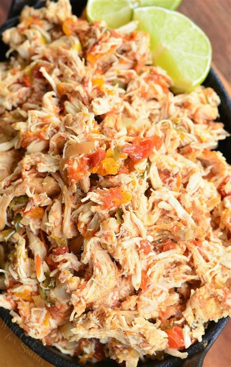 It really couldn't have been easier; Crock Pot Shredded Salsa Chicken - Will Cook For Smiles