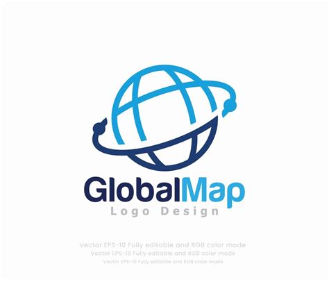 World Globe Logo Or Global Logo 20805717 Vector Art At Vecteezy