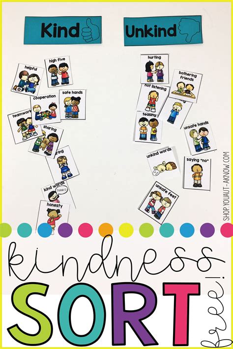 Kindnessrules Kindness Sort Kindness Activities Teaching Kindness