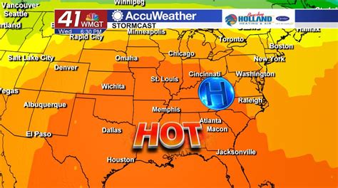 Heat Dome Builds Over The Southeast Drier Air Hangs Around This Week