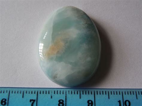 33mm Polished Larimar Cabochon From The Dominican Republic12 Dolphin