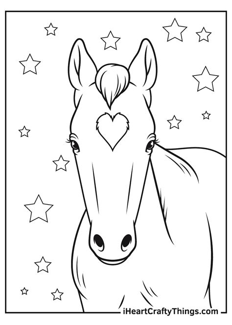 Realistic Horse Coloring Pages Updated 2021