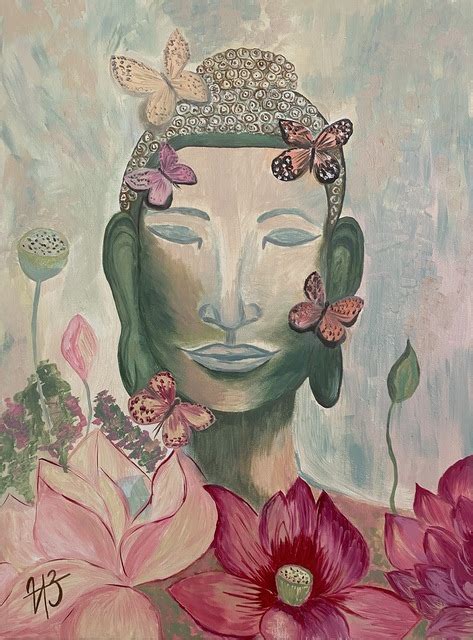 Harmony Of Buddha Oil Painting By Iryna Zubenko
