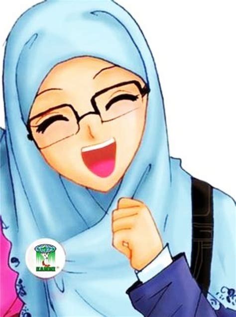 gambar kartun muslimah cantik  imut bercadar