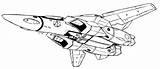Fighter Veritech Valkyrie Vf Northrop sketch template