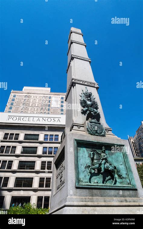 General Worth Monument Fifth Avenue And 25th Street Nyc Stock Photo