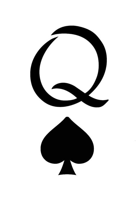 art queen of spades symbols