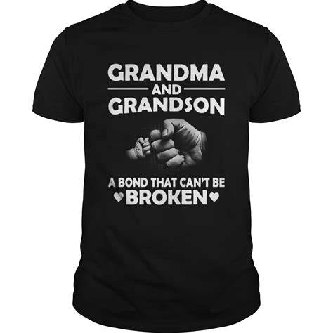 Grandma And Grandson A Bond That Cant Be Broken Shirt Kingteeshop