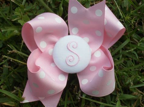 Boutique Custom Monogrammed Hair Bow By SOUTHERNBABYBOUTIQUE