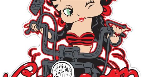 Betty Boop Biker Sticker