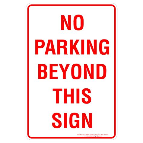 No Parking Beyond This Sign Discount Safety Signs New Zealand