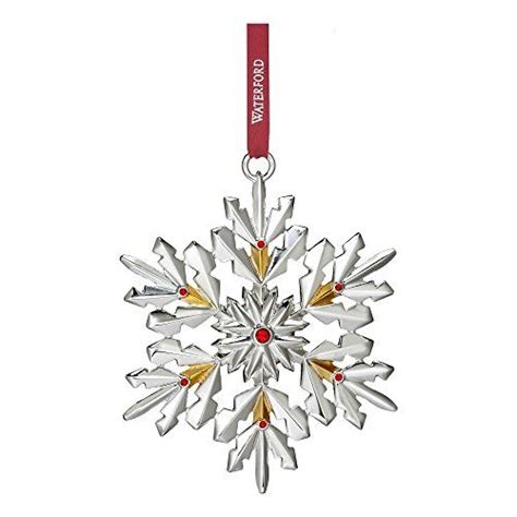 Waterford 2017 Annual Silver Snowflake Christmas Ornament Christmas
