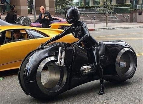 Future Futuristic Leather Black Motorcycle Futuristic Motorcycle