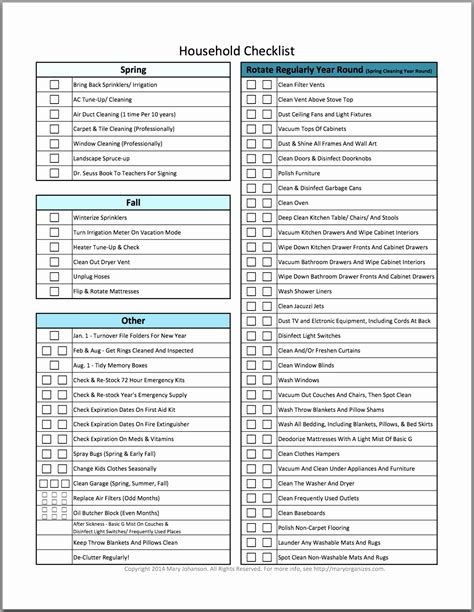 Car Maintenance Checklist Spreadsheet — Db