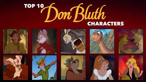 Richards Top 10 Don Bluth Characters 1 By Batboy101 On Deviantart