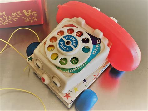 Vintage Fisher Price Toy Collection Phone Iron Record Player