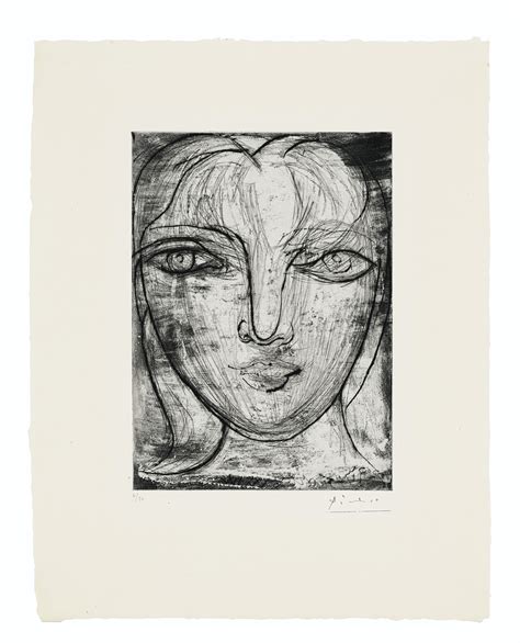 Pablo Picasso 1881 1973 Tête De Face Christies