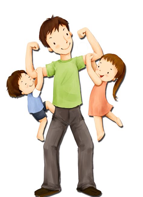 Cartoon Hand Drawn Father Png Vector Psd And Clipart With The Best